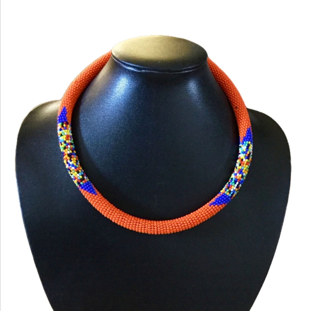 African Beaded Chocker- NEW